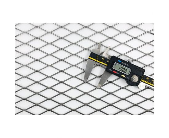 Cетка ПВЛ просечно-вытяжная стальная неокрашенная лофт Фабрика сеток ""Железный слон"" ячейки 19x19 мм, перемычка 1.5x2 мм, рулон 1.25x2 м PVS000020-2 – изображение 2