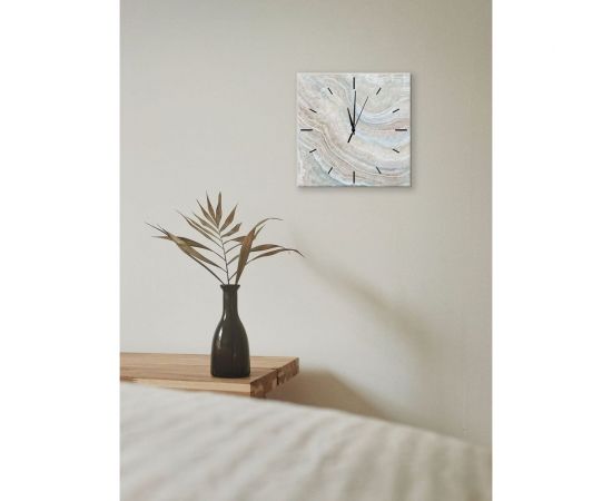 Стеклянные часы ООО Оптион МРАМОР КРЕМОВЫЙ 80233 – изображение 2