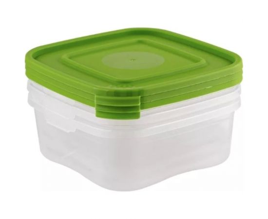 Комплект контейнеров Полимербыт КАСКАД-3 3 шт, 1.4 л, квадратные 436800100 – изображение 3