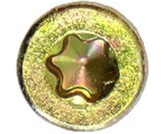 Саморез по дереву HIMTEX проф. желт. потай Torx 40 8x200 50 шт. 08200Fh – изображение 3