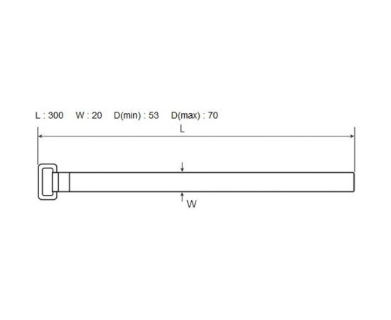 Стяжки велькро FORTISFLEX КСВ-П 20х300 красные 75038 – изображение 4