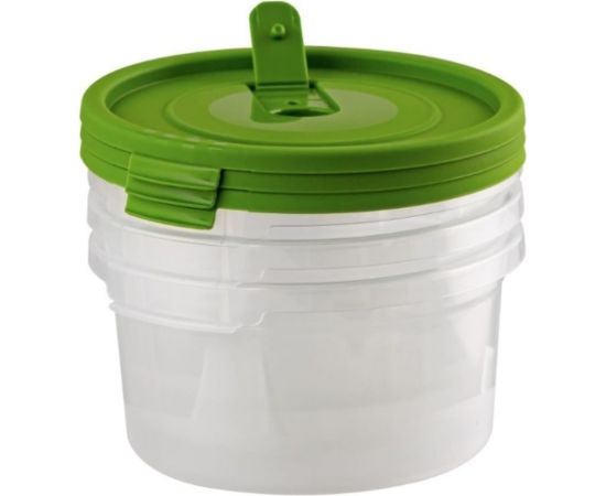 Комплект контейнеров Полимербыт СМАЙЛ 3 шт, круглые, с клапаном, 0.4 л, свч 435200100 – изображение 4