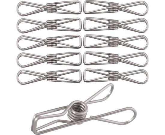 Металлические прищепки для белья МУЛЬТИДОМ набор 10 шт NEW VL75-17 – изображение 5