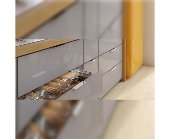 Алюминиевая мебельная ручка GTV HEXI 320мм/360мм, антрацит UA-HEXI-320-60 – изображение 9