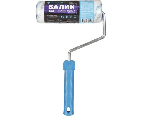 Валик с ручкой Topfort blue полиамидный, 180 мм, бюгель 8 мм 1690169 – изображение 10