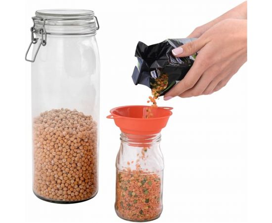 Универсальная воронка для банок МУЛЬТИДОМ 4 диаметра 4 см, 5,2 см, 6,7 см, 9 см 5 цветов МГ76-86 – изображение 10