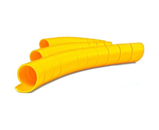 Защитная спираль для шлангов, рукавов и проводов Hydrosafe диаметр 34-50 мм, цвет желтый, 25 метров HS34YLW25 