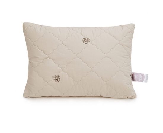 Подушка ООО Ившвейстандартопт Верблюжья шерсть 50x70, упругая, 100% хлопок ПШВ-57о 