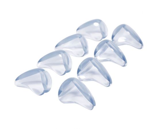 Мягкие защитные накладки на углы для детей Halsa 3x2х1.5 см, 8 шт., прозрачные HLS-S-103 