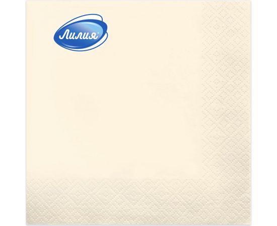 Бумажные салфетки Лилия 33x33, Шампань, 2 слоя, 20 листов 728 
