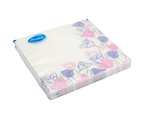 Салфетки бумажные 33x33 Melody 2слоя 20листов Лилия 5331 