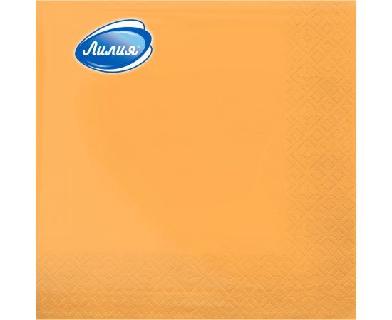 Салфетки бумажные 33x33 Желтый 2слоя 20листов Лилия 0472А 