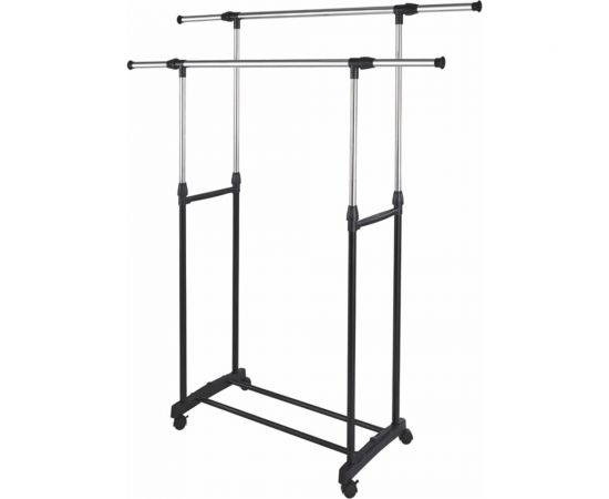 Напольная вешалка HAPPY PANDA HP-CR01 раздвижная, 2 перекладины, 80/145x43x90/155 см, на колесах РТ-00069417 