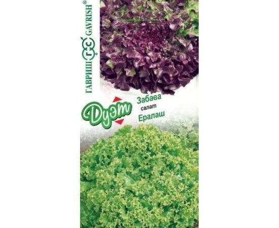 Семена ГАВРИШ Салат Ералаш 0.5 г, Забава 0.5 г, авторские, серия Дуэт 1026998614 