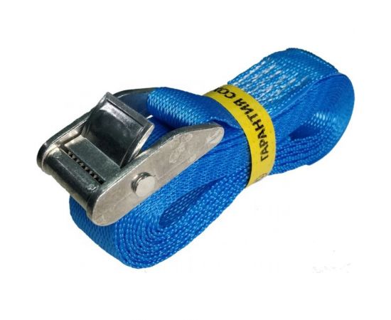 Стяжной ремень с пружинным замком UVE 3 метра, 25мм, RS-25-400-3-blue 