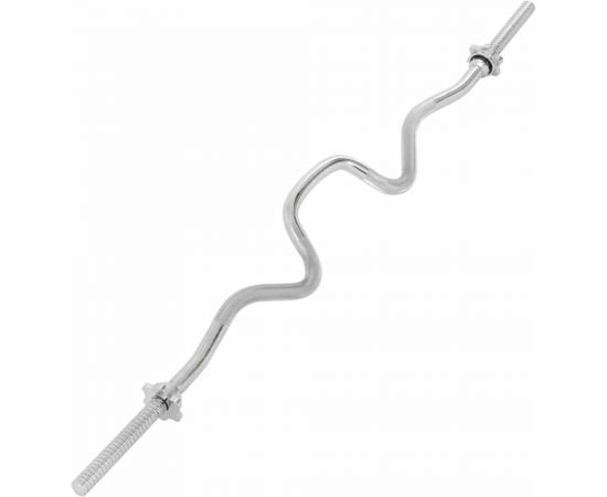 Гриф для штанги Starfit W BB-102 120 см, d=25 мм, металл, с металлическими замками, хром УТ-00019776 