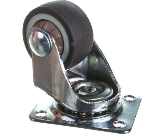 Поворотное колесо Brante 24 мм с подшипником серая резина 107164 