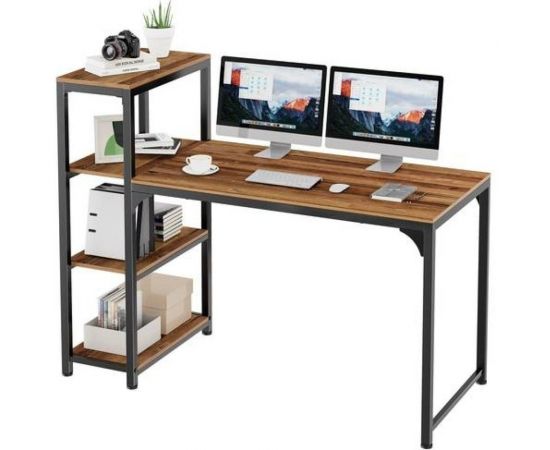 Письменный стол EUREKA (для компьютера) со стеллажом с шириной 140 см ZX-SH140A-RW 