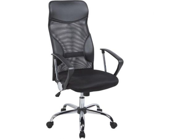 Кресло для руководителя Easy Chair 506 TPU черное, искусственная кожа/сетка/ткань, металл 273572 