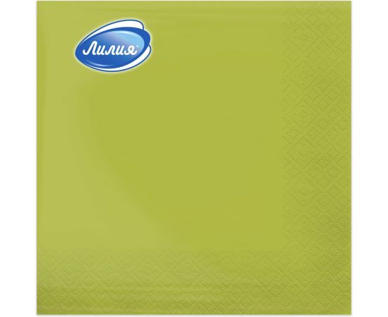Бумажные салфетки Лилия 33x33, Салатовый, 2 слоя, 20 листов 773 