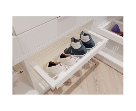 Полка для обуви GTV ELITE, белая, в модуль 800 мм, с доводчиком, полного выдвижения WG-POBUW80-10 – изображение 2