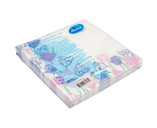 Салфетки бумажные 33x33 Melody 2слоя 20листов Лилия 5331 – изображение 2