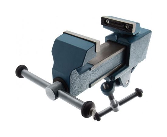 Слесарные тиски 63 мм крепление для стола, винтовой зажим Россия 18660 – изображение 2