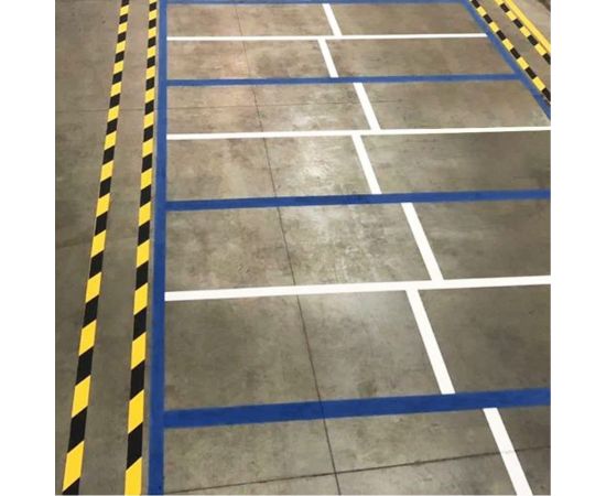 Лента для разметки самоклеящаяся Vell длина 33 м, ширина 50 мм, синяя, 0,15 мм, ПВХ (Standart) 301587 – изображение 2