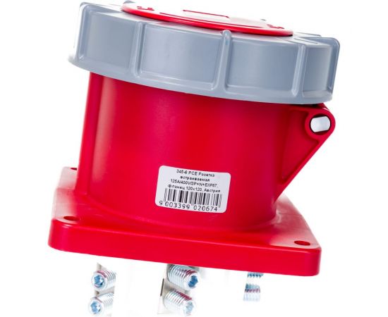 Встраиваемая розетка PCE 125А 400V 3P+N+E IP67 345-6 – изображение 2