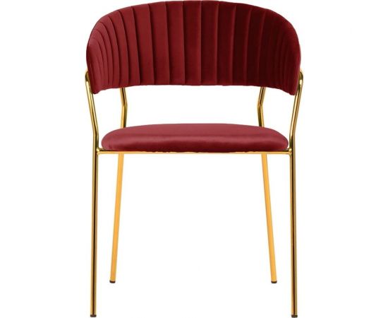Стул BRADEX Turin винный с золотыми ножками FR 0715 – изображение 2
