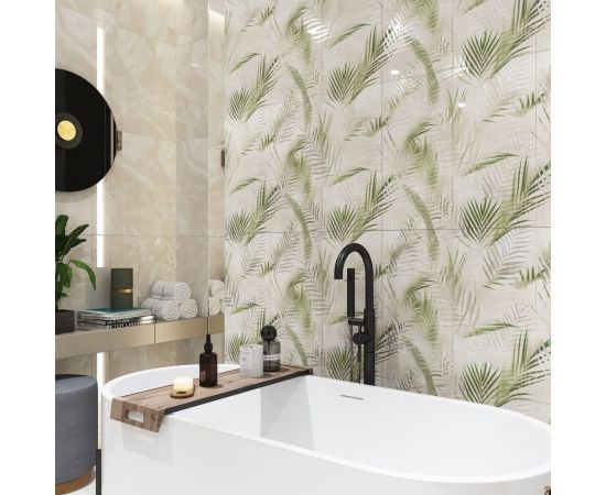 Панно Azori Ceramica latila feuille, 63x63 см, комплект из 2 плиток 588942002 – изображение 2