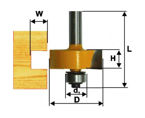 Фреза кромочная фальцевая (38.1х13 мм; 8 мм) Энкор 46327 – изображение 2