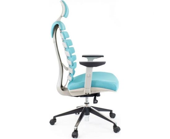 Кресло Everprof Ergo Grey ткань бирюзовый EP-Ergo Fabric Тurqoise – изображение 3