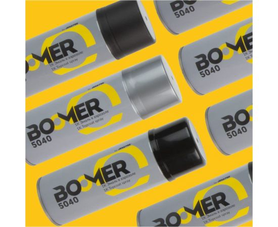 Аэрозольная краска BOOMER 1К цвет черный матовый, 0.4 л 5040 black mat – изображение 3