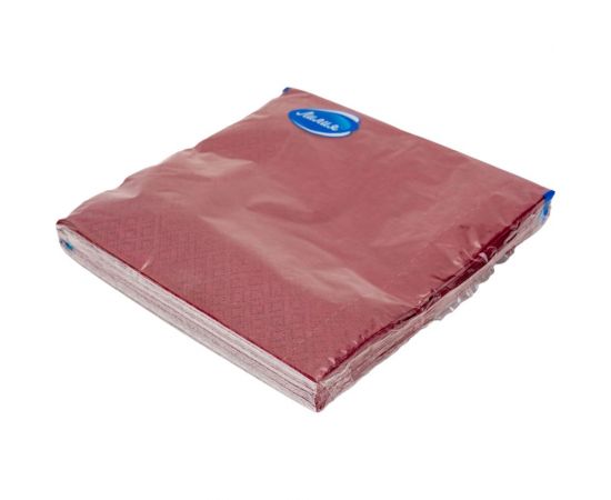 Салфетки бумажные 33x33 Бордовый 2слоя 20листов Лилия 780 – изображение 3