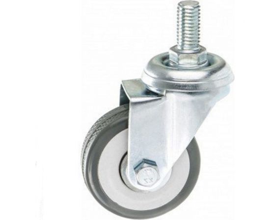 Поворотное колесо Brante 50 мм, на штыре, серая резина 104212 – изображение 3