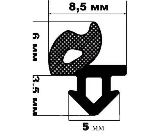 Уплотнитель для окон и дверей KOMFORT москитные системы rehau raucell ПВХ, черный, 14м УРЧ02035 – изображение 3