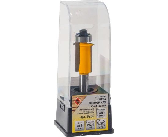 Фреза кромочная с V-канавкой 19x25.4 мм, хвостовик 8 мм Энкор 9269 – изображение 3