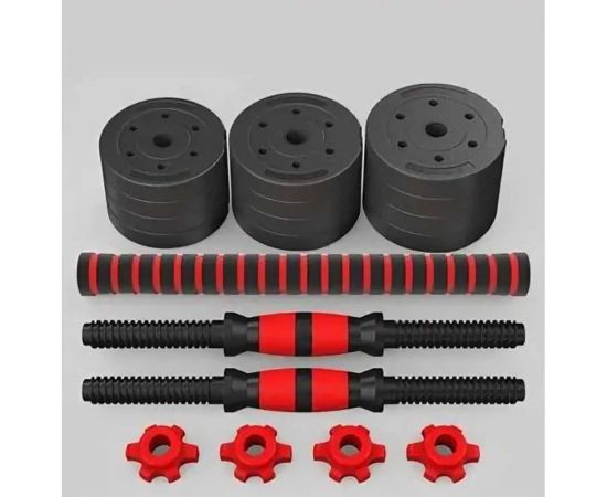 Разборные гантели с грифом URM 20 кг (2шт х 10 кг) B00027 – изображение 3