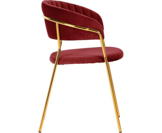 Стул BRADEX Turin винный с золотыми ножками FR 0715 – изображение 3
