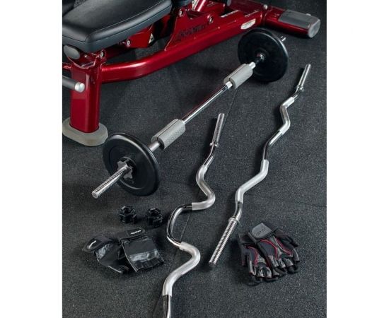 Гриф для штанги Starfit W BB-102 120 см, d=25 мм, металл, с металлическими замками, хром УТ-00019776 – изображение 4