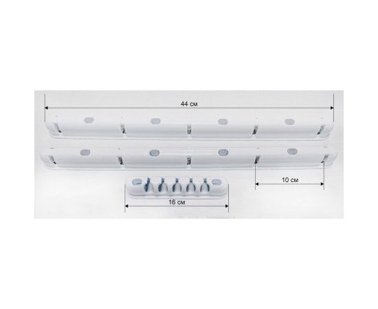 Сушилка для белья ЛакМет Лиана, потолочная, 5 линий, 1.4м 114531 – изображение 5