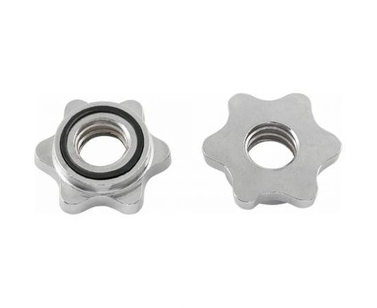 Гриф для штанги Starfit W BB-102 120 см, d=25 мм, металл, с металлическими замками, хром УТ-00019776 – изображение 5