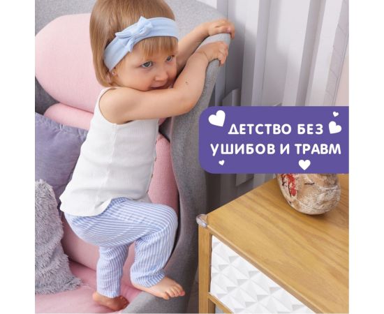 Мягкие защитные накладки на углы для детей Halsa 3x2х1.5 см, 8 шт., прозрачные HLS-S-103 – изображение 5