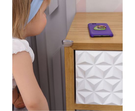 Мягкие защитные накладки на углы для детей Halsa 3x2х1.5 см, 8 шт., прозрачные HLS-S-103 – изображение 8