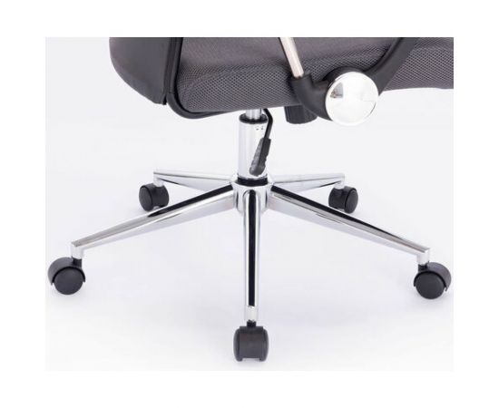 Офисное кресло BRABIX Flight R EX-541, хром, ткань TW, сетка, черное/серое 532518 – изображение 8