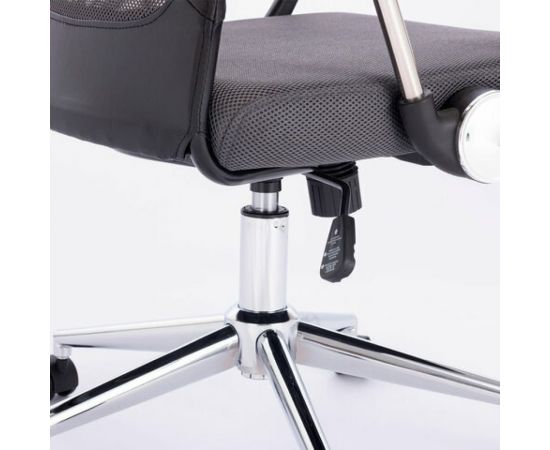 Офисное кресло BRABIX Flight R EX-541, хром, ткань TW, сетка, черное/серое 532518 – изображение 9