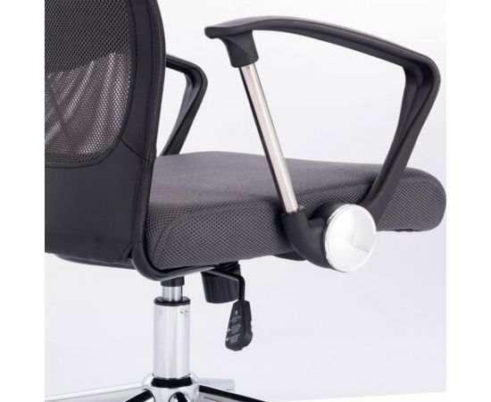 Офисное кресло BRABIX Flight R EX-541, хром, ткань TW, сетка, черное/серое 532518 – изображение 10