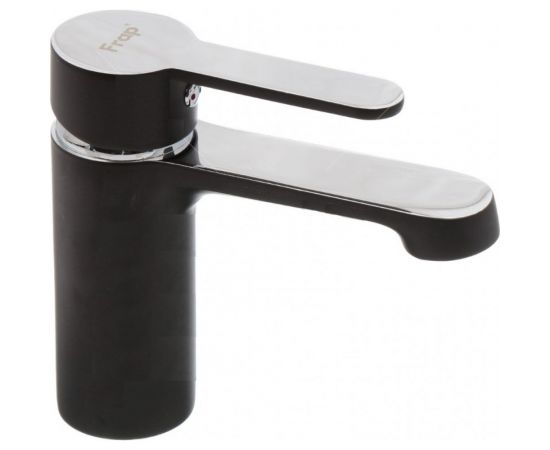 Смеситель для умывальника FRAP F1042 черный, хром 537592 