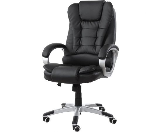 Офисное кресло BRABIX Comfort Ms-003 6 массажных модулей, экокожа, черное 532521 